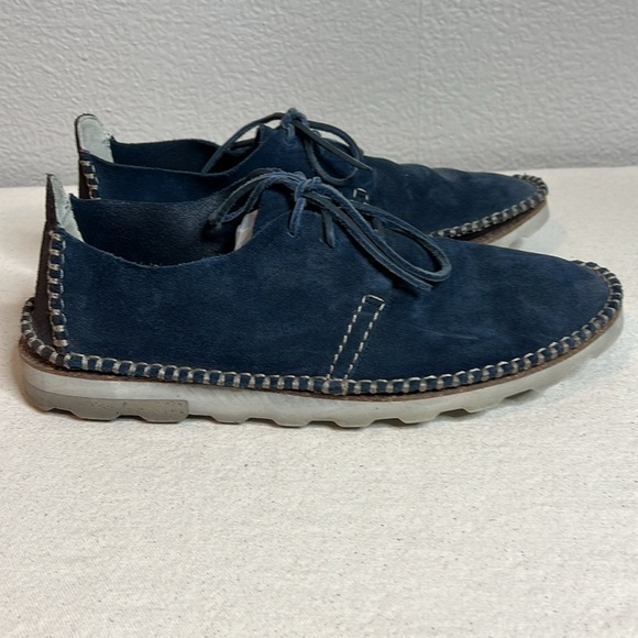 Clarks Tor Collection Men’s Navy Suede Lace-Up Shoes | Size 9.5 - Picture 2 of 6
